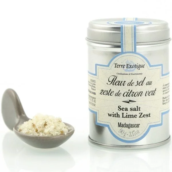 Fleur de sel au zeste de citron vert 90 g