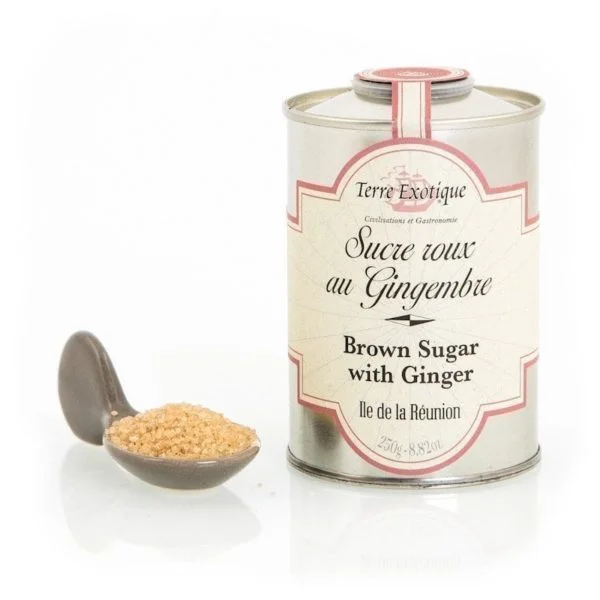 Eclats de sucre roux au Gingembre 250g