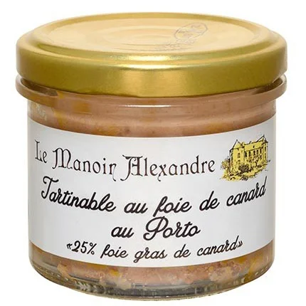 Tartinable au Foie de Canard au Porto 90g - Manoir Alexandre