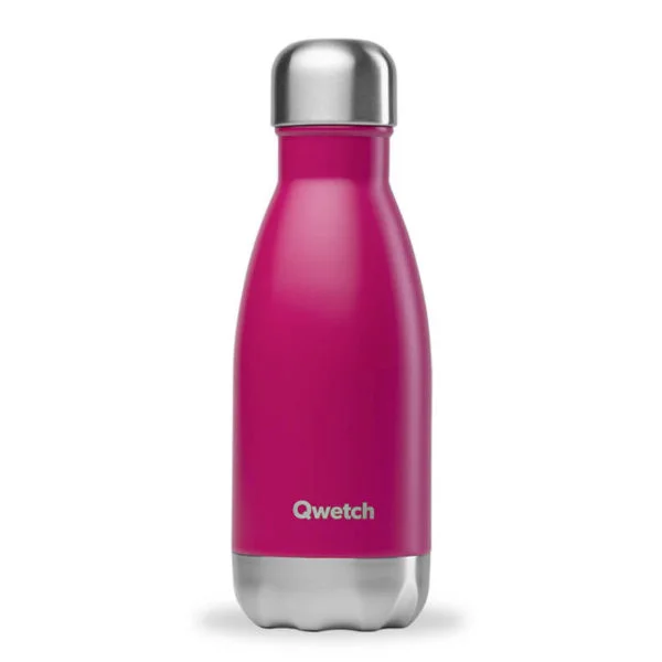 Bouteille isotherme - Magenta - 260ml - Qwetch