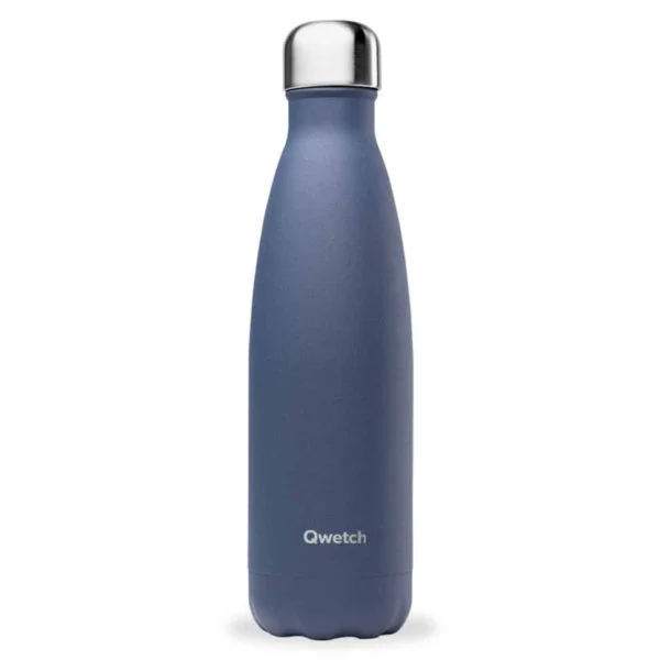 Bouteille isotherme - Granite bleu nuit - 500ml - Qwetch