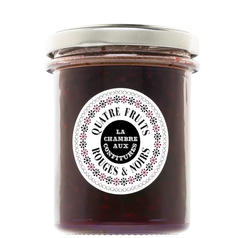 Confiture 4 fruits rouges & noirs