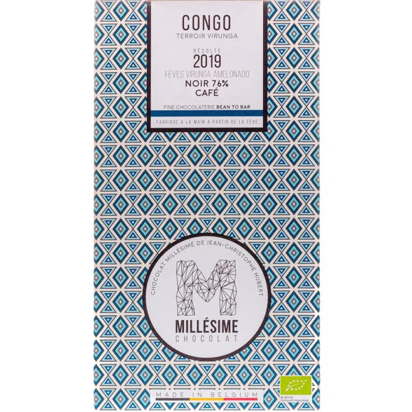 Millésime Chocolat - Congo BIO - 76% noir café