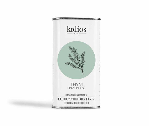 Huile d'olive infusée au thym 250ml - Kalios