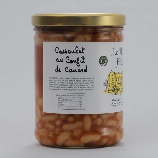 Cassoulet au Confit de Canard 800g - Manoir Alexandre
