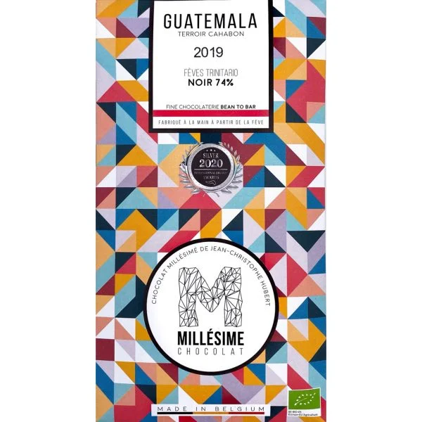 Millésime Chocolat - Tablette GUATEMALA Noir BIO 74%